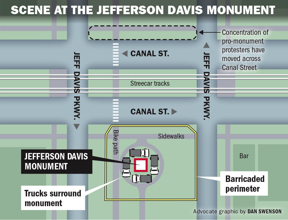 050317 Jeff Davis monument barricades.jpg